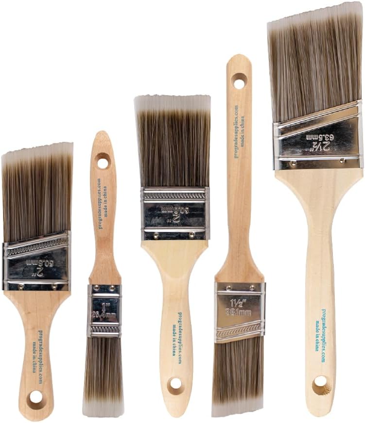 Wood Stain Brush - Conjunto de 5 Pincéis de Pintura,