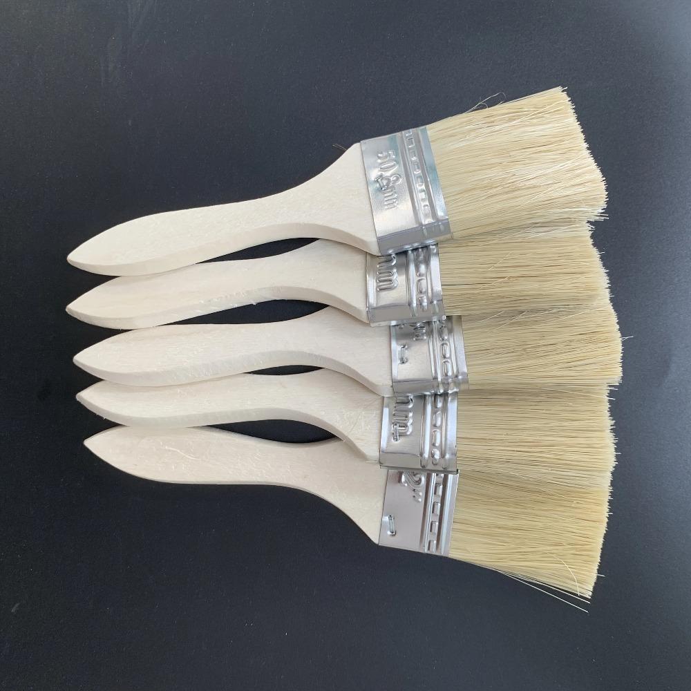 Wood Stain Brush - Conjunto de Pincéis de Madeira com