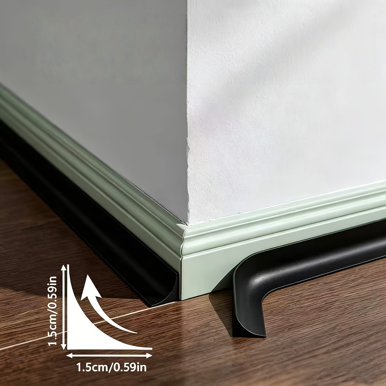 Baseboard Molding Trim - 1PC 1//3/6m Faixa Decorativa Flexível Autoadesiva