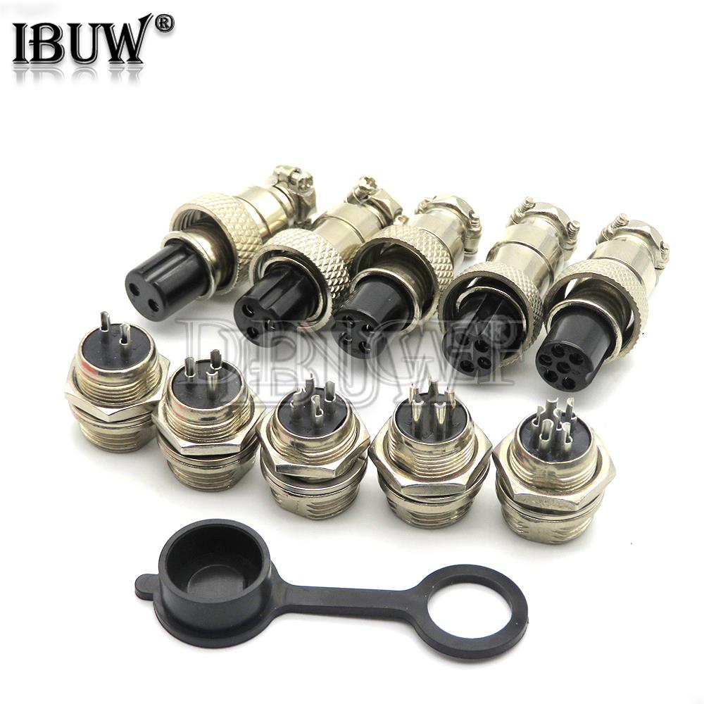 Wire Connector Cap - 1 set/lote gx12 2/3/4/5/6/7 pinos macho