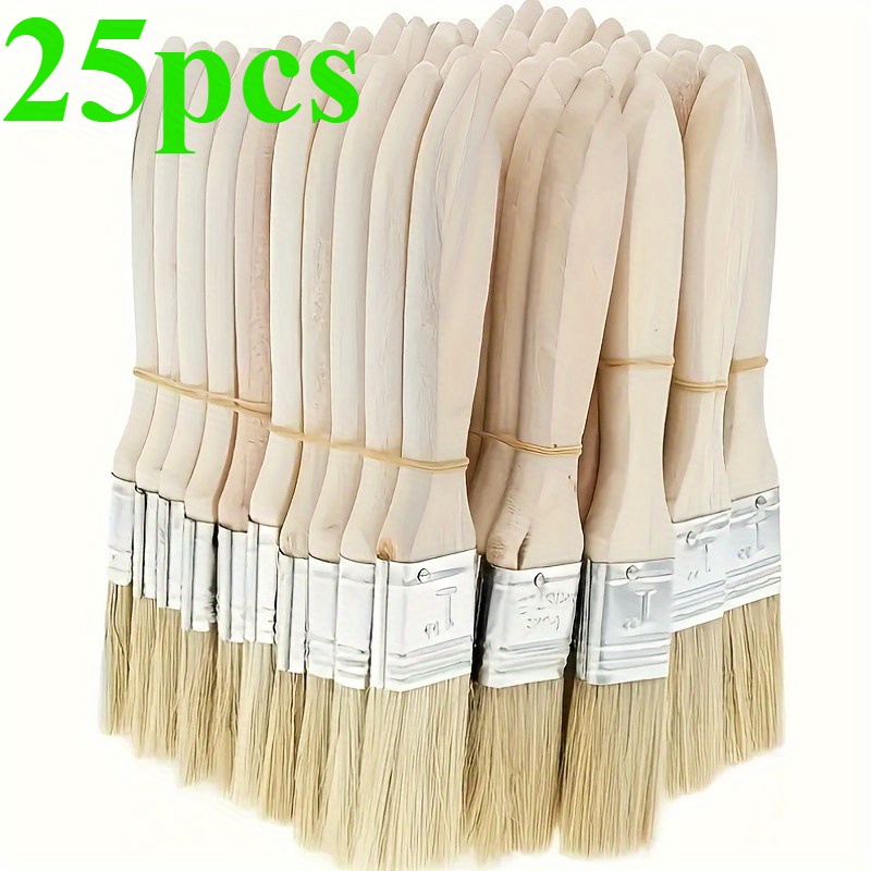 Wood Stain Brush - Conjunto de 25 Pincéis de Pintura