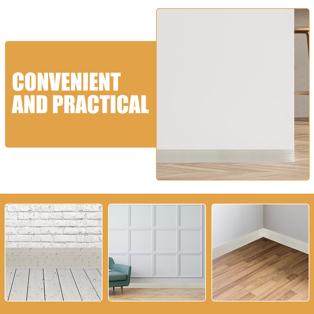 1 Rolo de Acabamento Adesivo p - Baseboard Molding Trim avaliação e preço