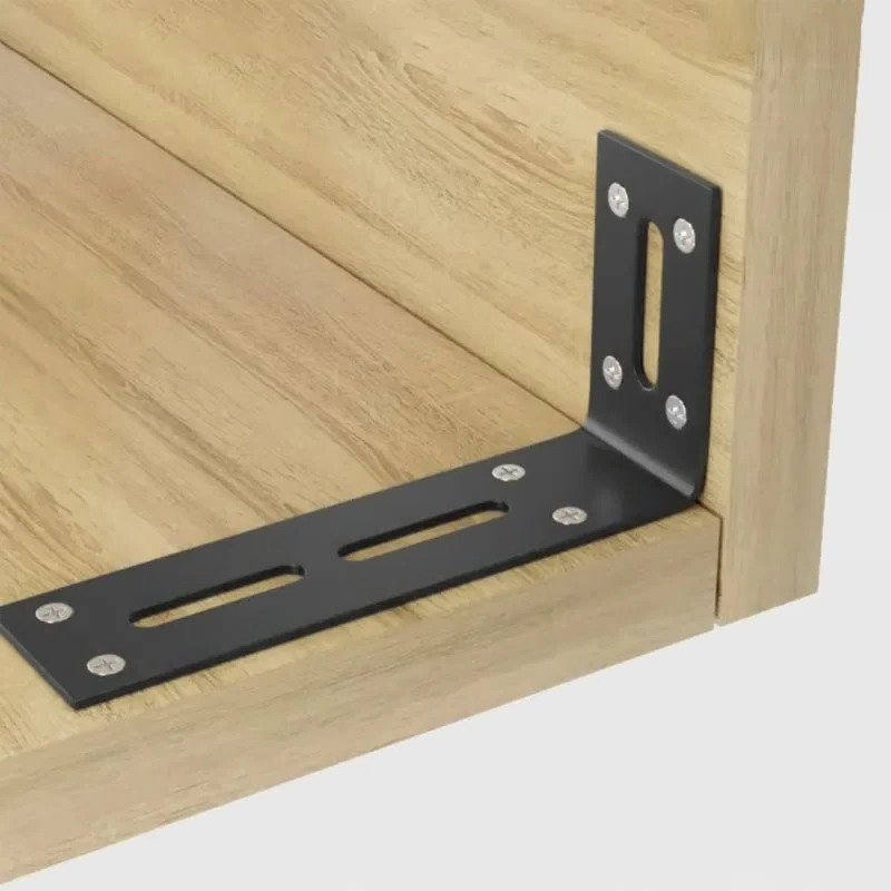 2 peças suportes pretos de 90  - Home Improvement Mall avaliação e preço