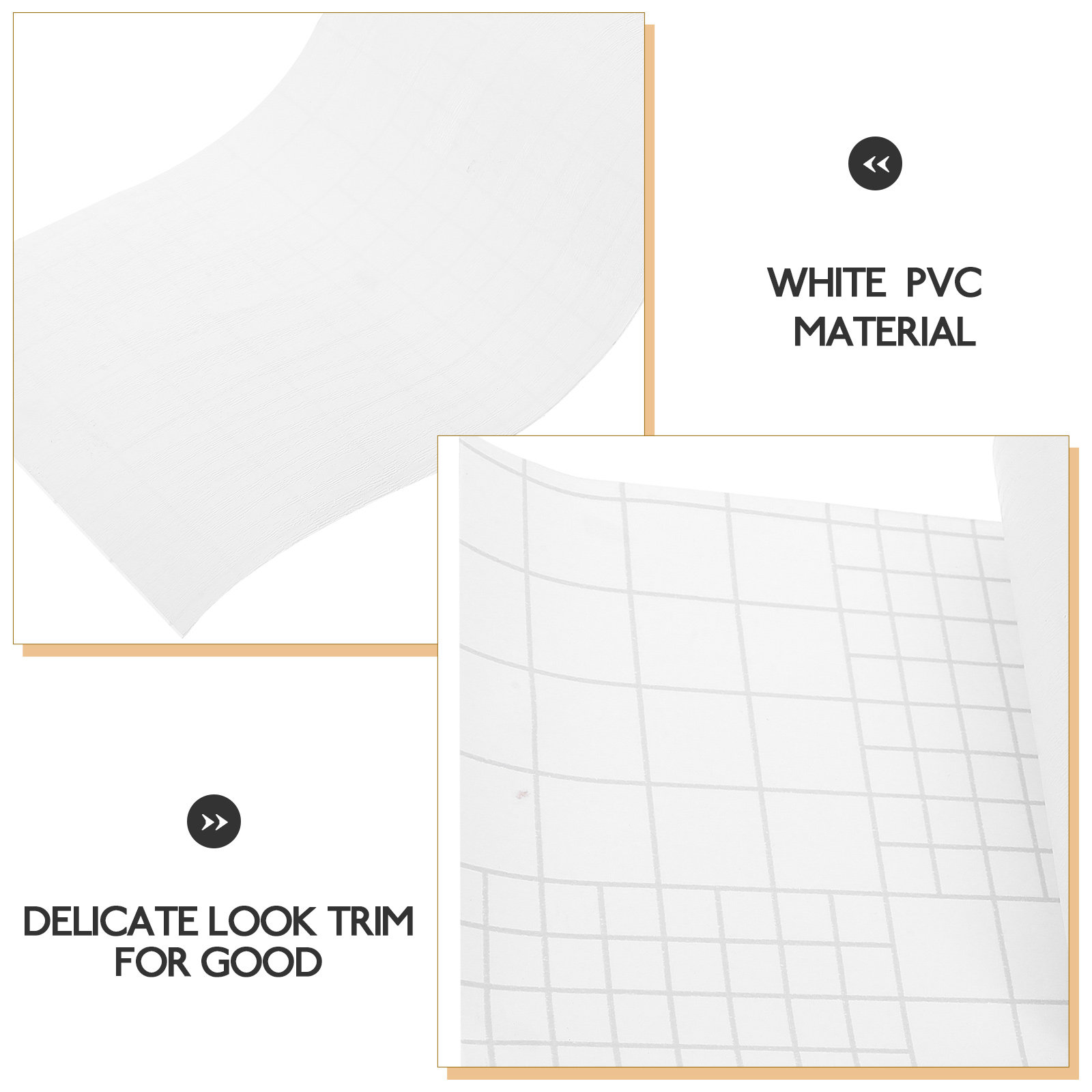 Rodapé de PVC Flexível de 5M,  - Baseboard Molding Trim avaliação e preço