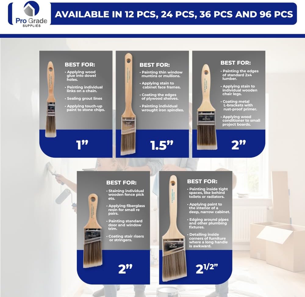 Conjunto de 5 Pincéis de Pintu - Wood Stain Brush avaliação e preço