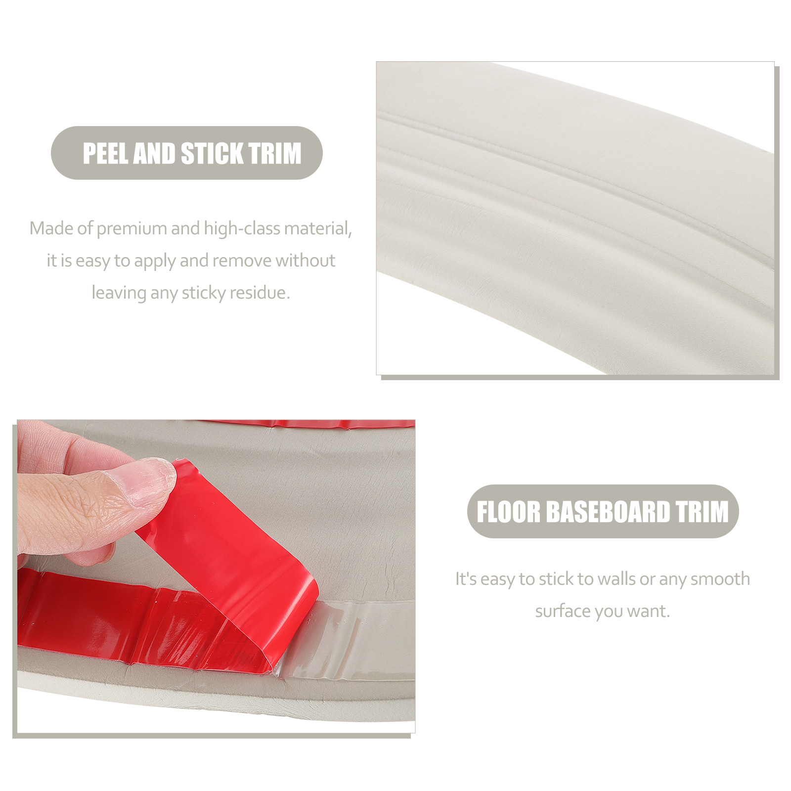 1 Rolo de Rodapé Autoadesivo p - Baseboard Molding Trim avaliação e preço