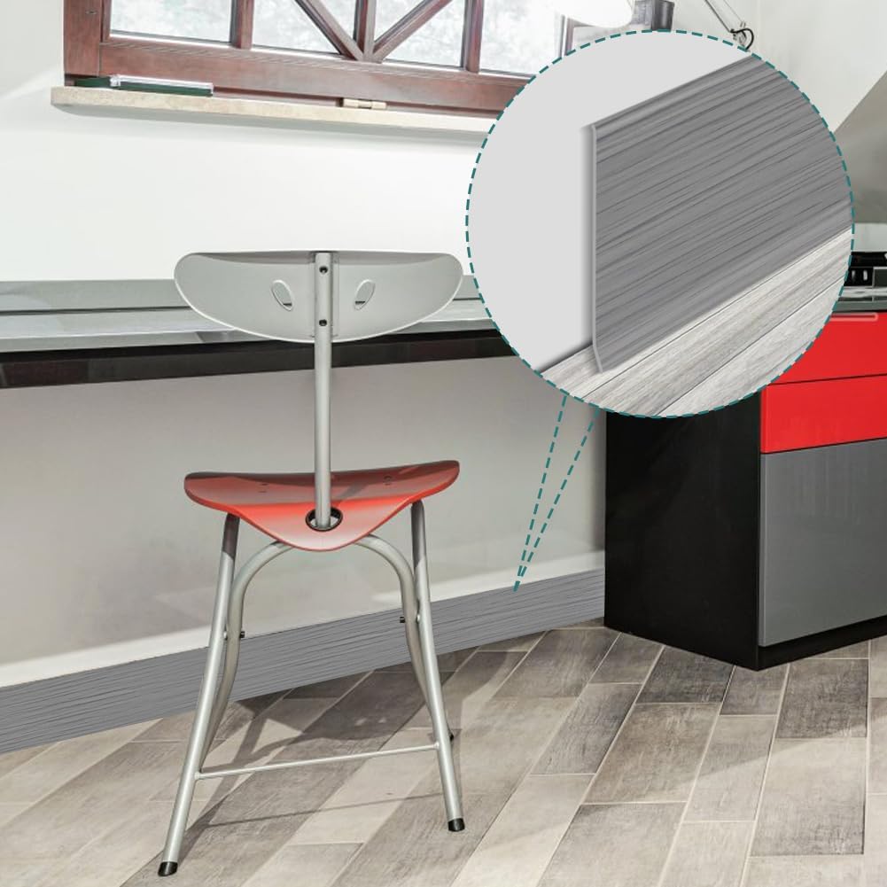 1 Peça de Rodapé Autoadesivo p - Baseboard Molding Trim avaliação e preço