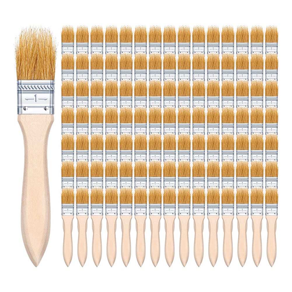 ABUH-100Pcs Pincéis de Pintura - Wood Stain Brush avaliação e preço
