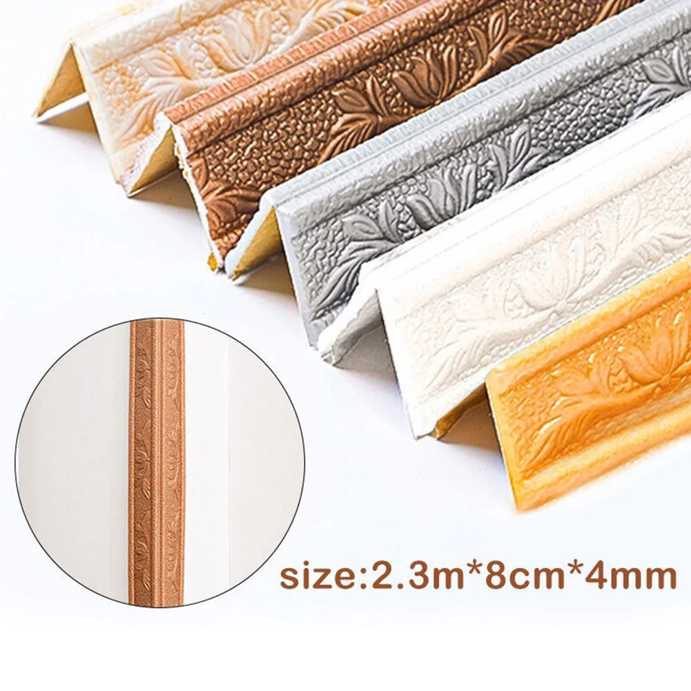 3d auto adesivos de parede rod - Baseboard Molding Trim avaliação e preço