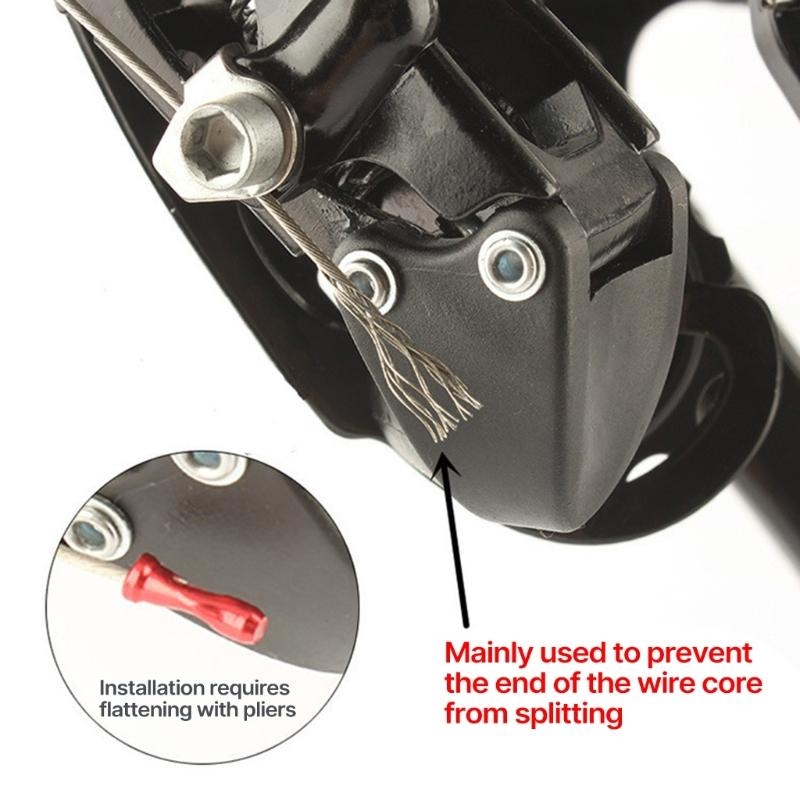 50 pçs bicicleta freio shifter - Wire Connector Cap avaliação e preço
