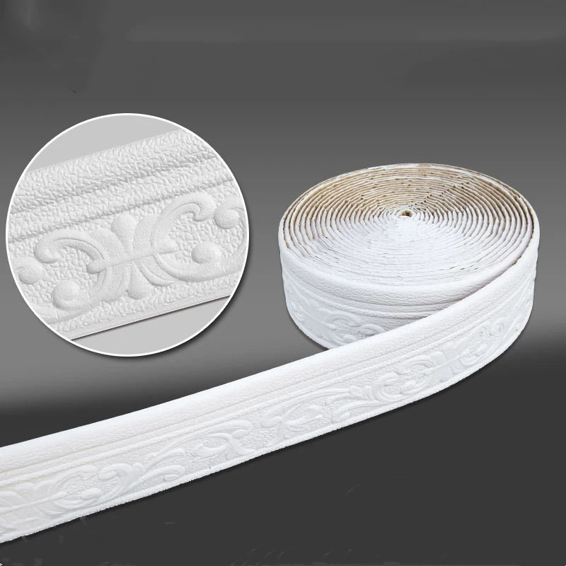 10m/rolo 3d linha de guarnição - Baseboard Molding Trim avaliação e preço